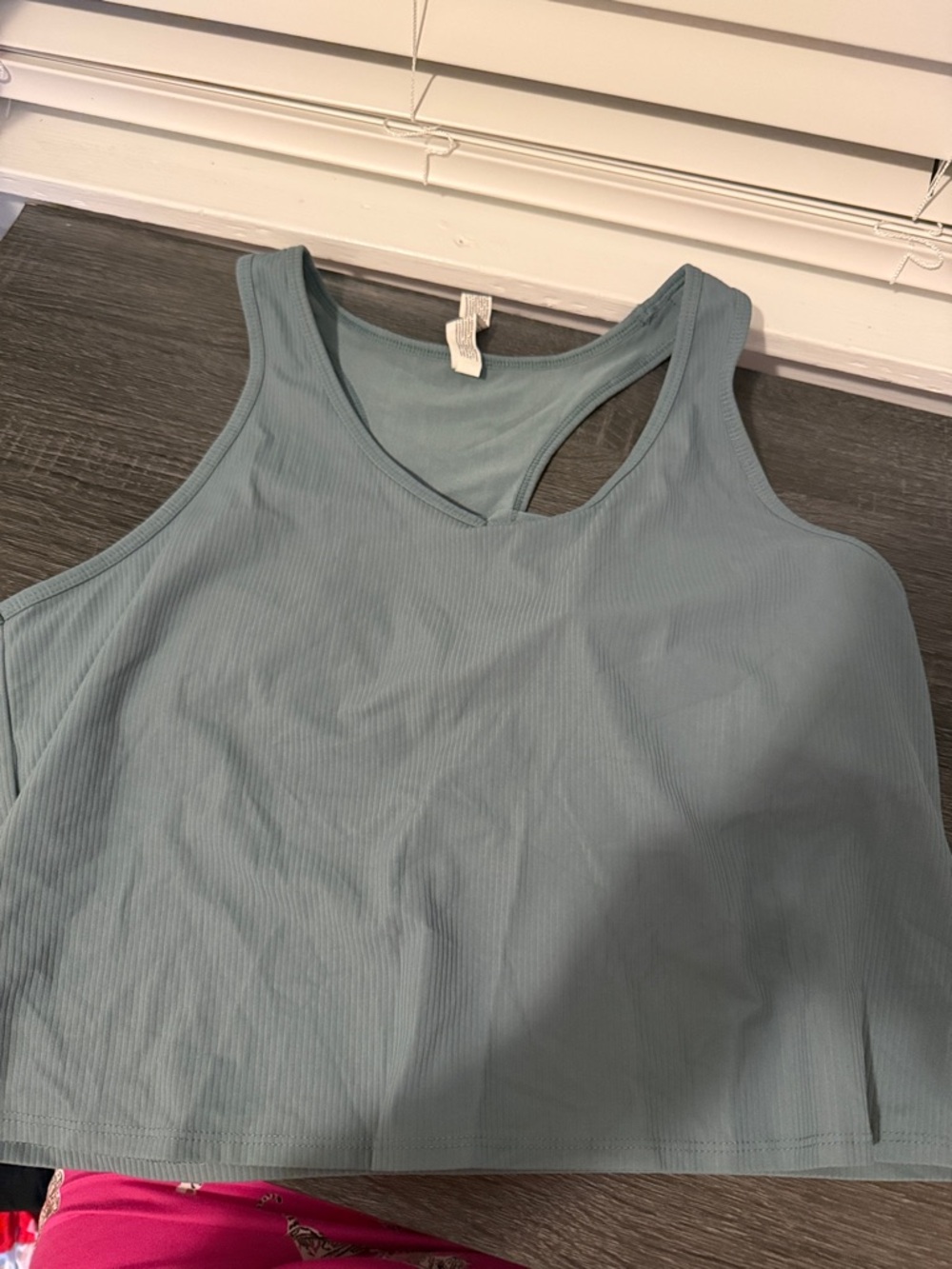 cropped tank with built-in bra